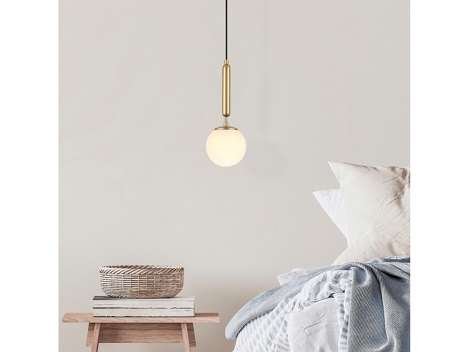 Candeeiro de Cobre Elegante com Altura Ajustável para Ambientes Sofisticados