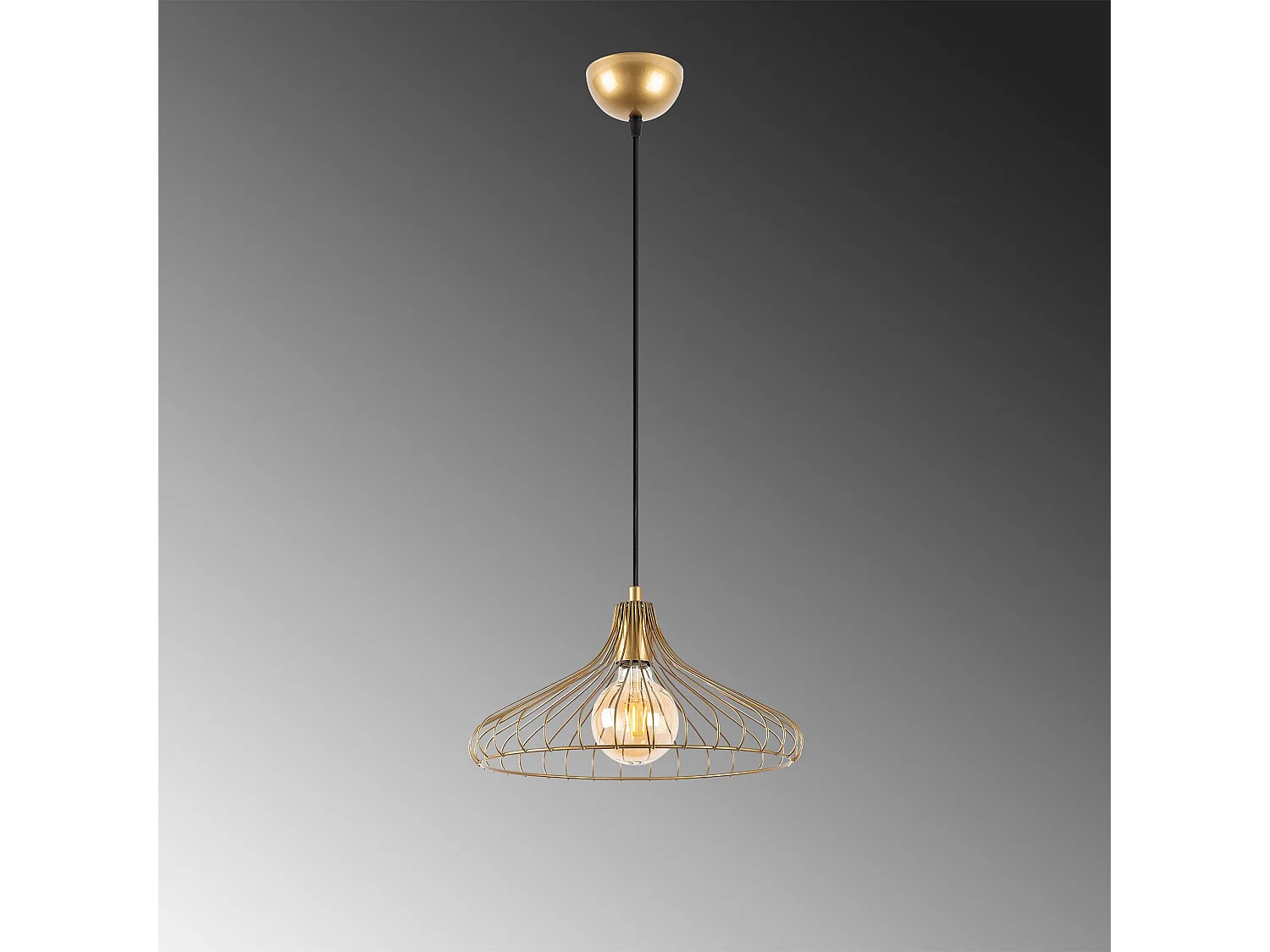 Candeeiro Elegante com Altura Ajustável em Dourado - DEPAY-11251