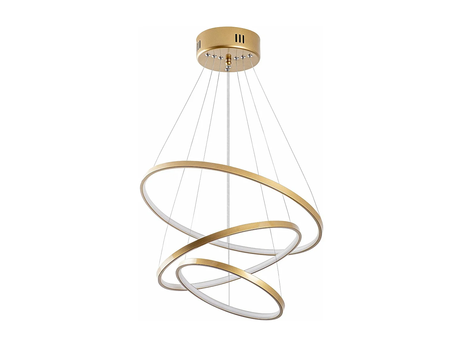 Candeeiro de Teto LED Regulável Simit em Dourado - Design Moderno e Elegante
