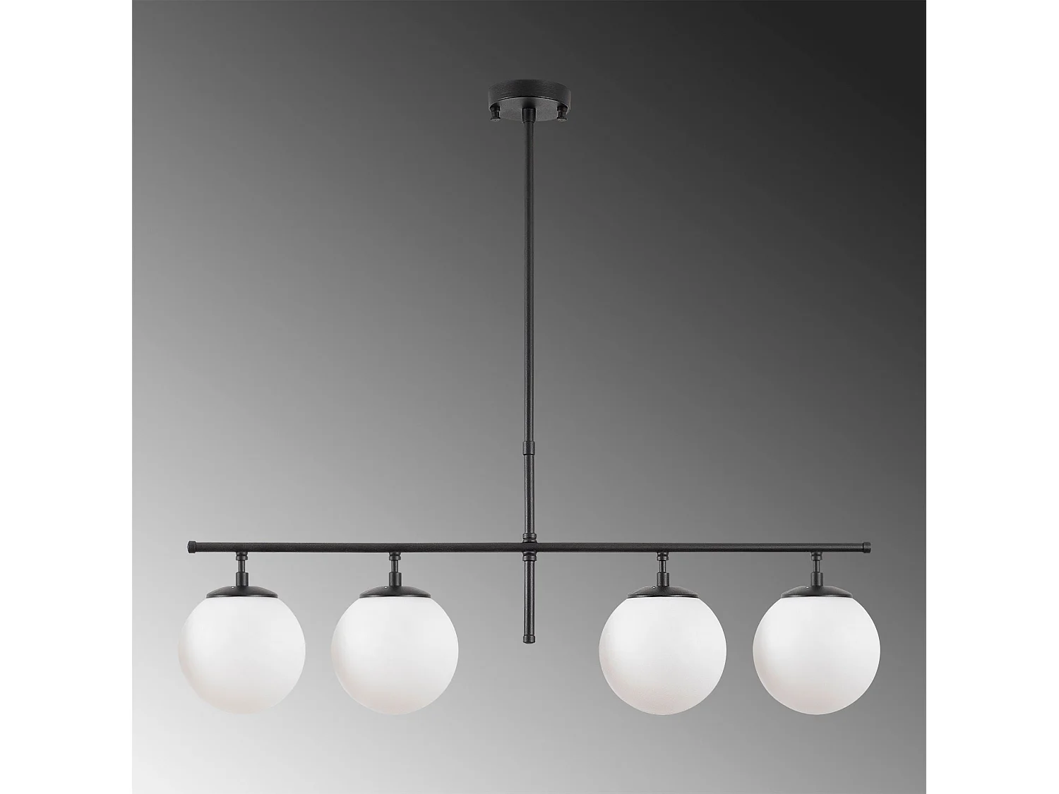 Candeeiro Preto e Creme Elegante com Altura Ajustável