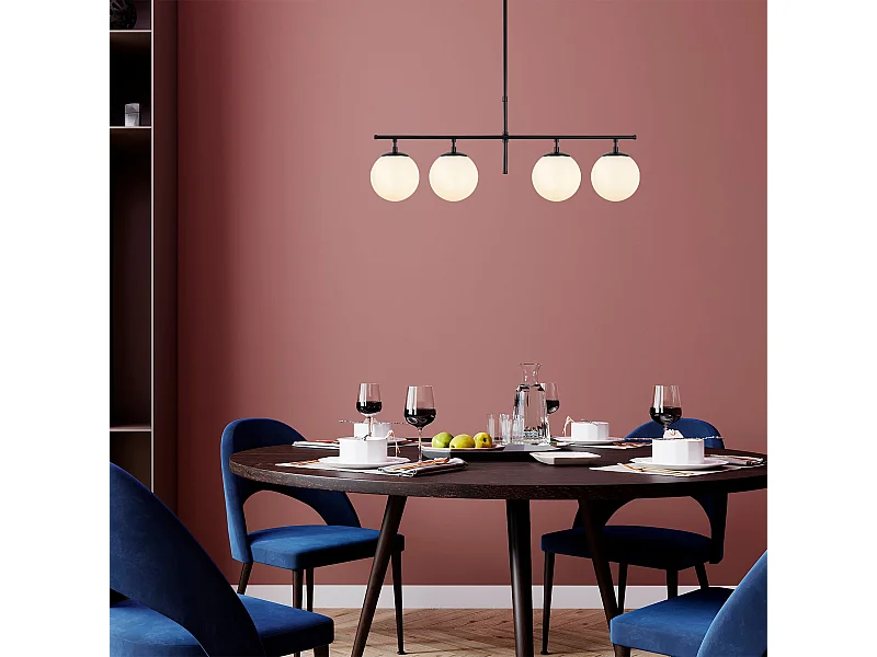 Candeeiro Preto e Creme Elegante com Altura Ajustável