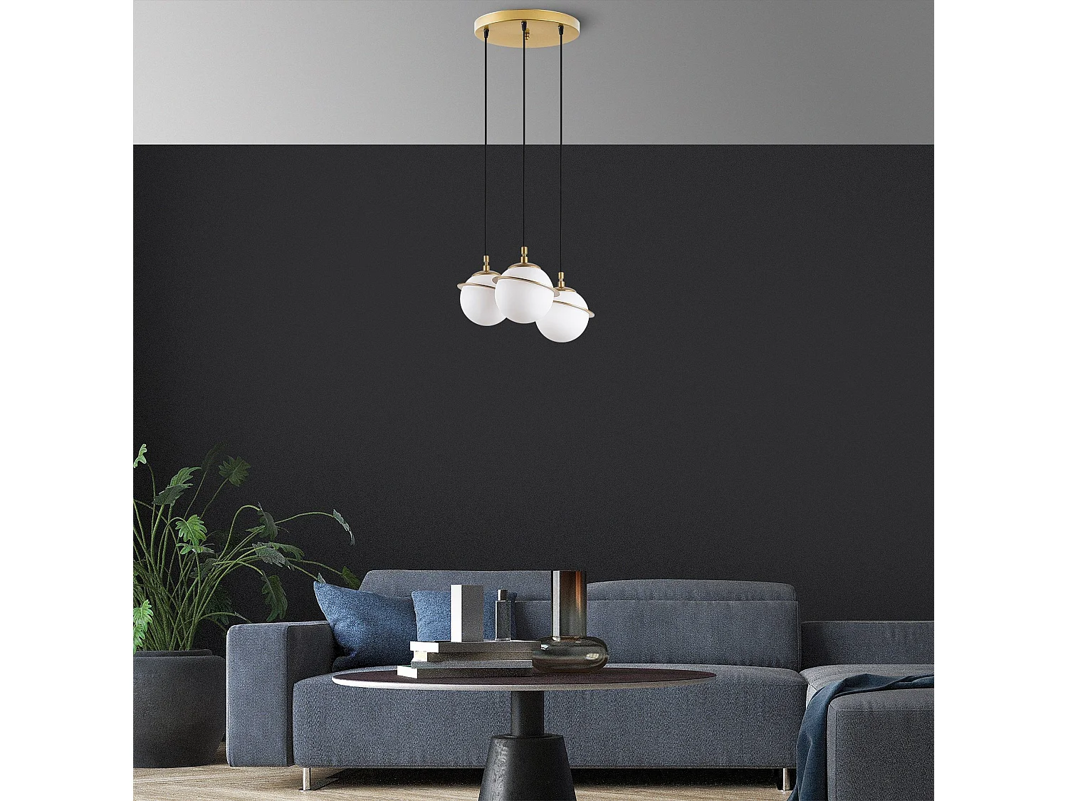 Candeeiro Elegante Hug - Design Luxuoso em Dourado