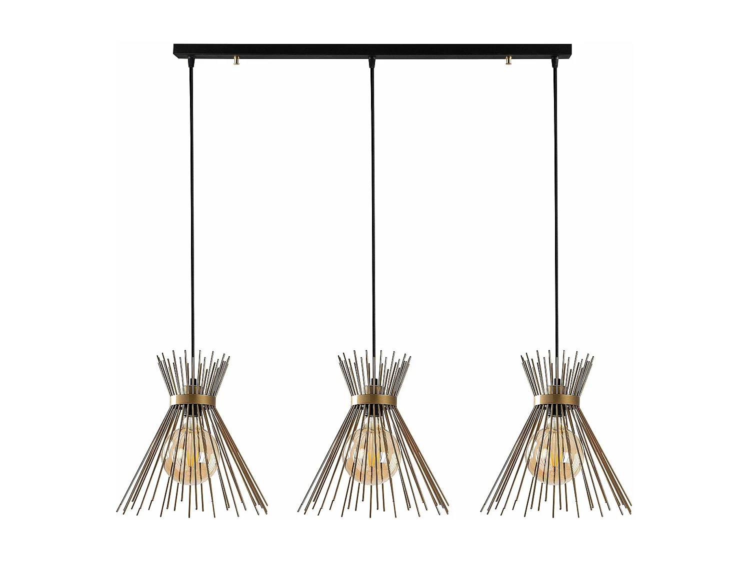 Candeeiro Preto Elegante Kirpi - 3089 para Decoração Sofisticada