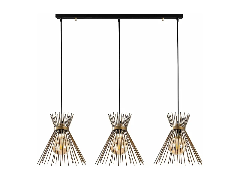 Candeeiro Preto Elegante Kirpi - 3089 para Decoração Sofisticada