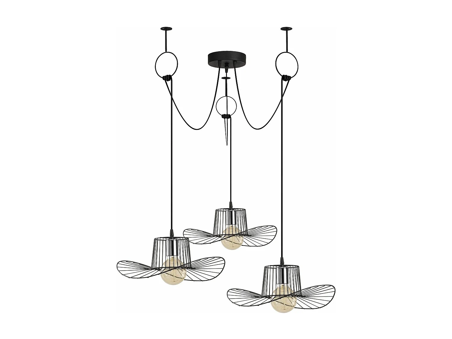 Candeeiro de Metal Preto - Design Moderno e Elegante para Sua Casa