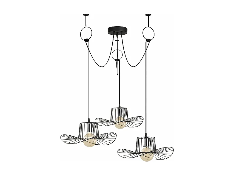 Candeeiro de Metal Preto - Design Moderno e Elegante para Sua Casa