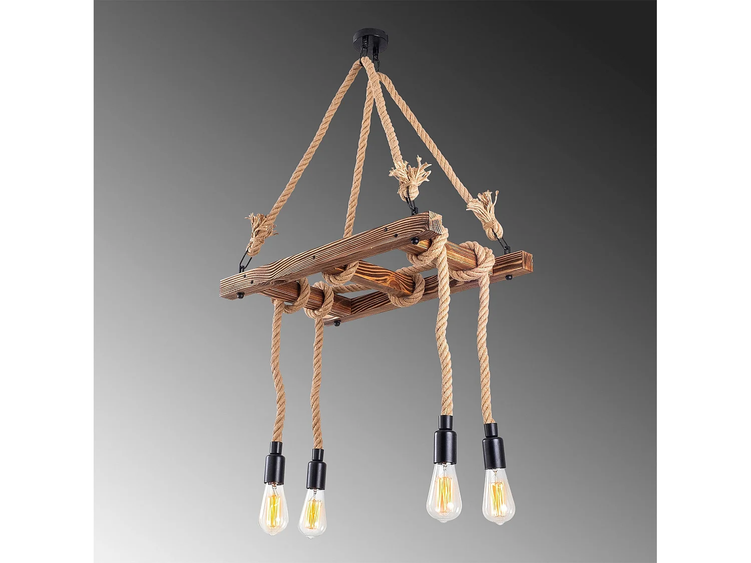 Candeeiro de Madeira Erebos 102-AV - Elegância e Sofisticação para o Seu Espaço