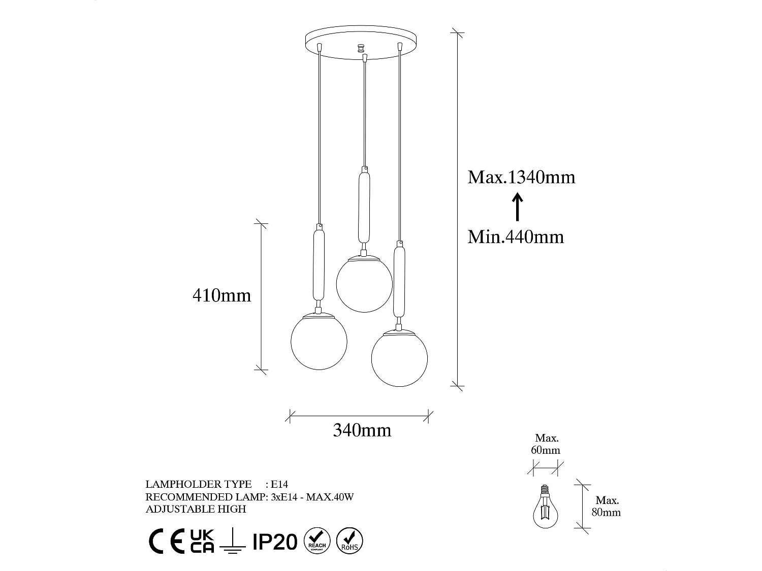 Candeeiro Elegante King 11467 em Dourado Brilhante