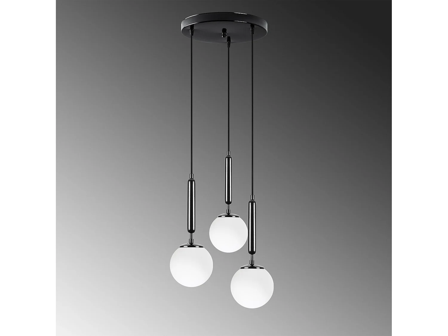 Candeeiro Elegante Ajustável em Metal com Tampa de Vidro - King 11465