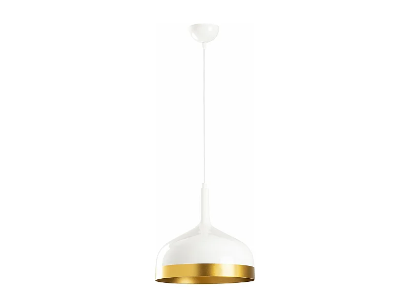 Suspension Uflary D30cm Métal Blanc et Or