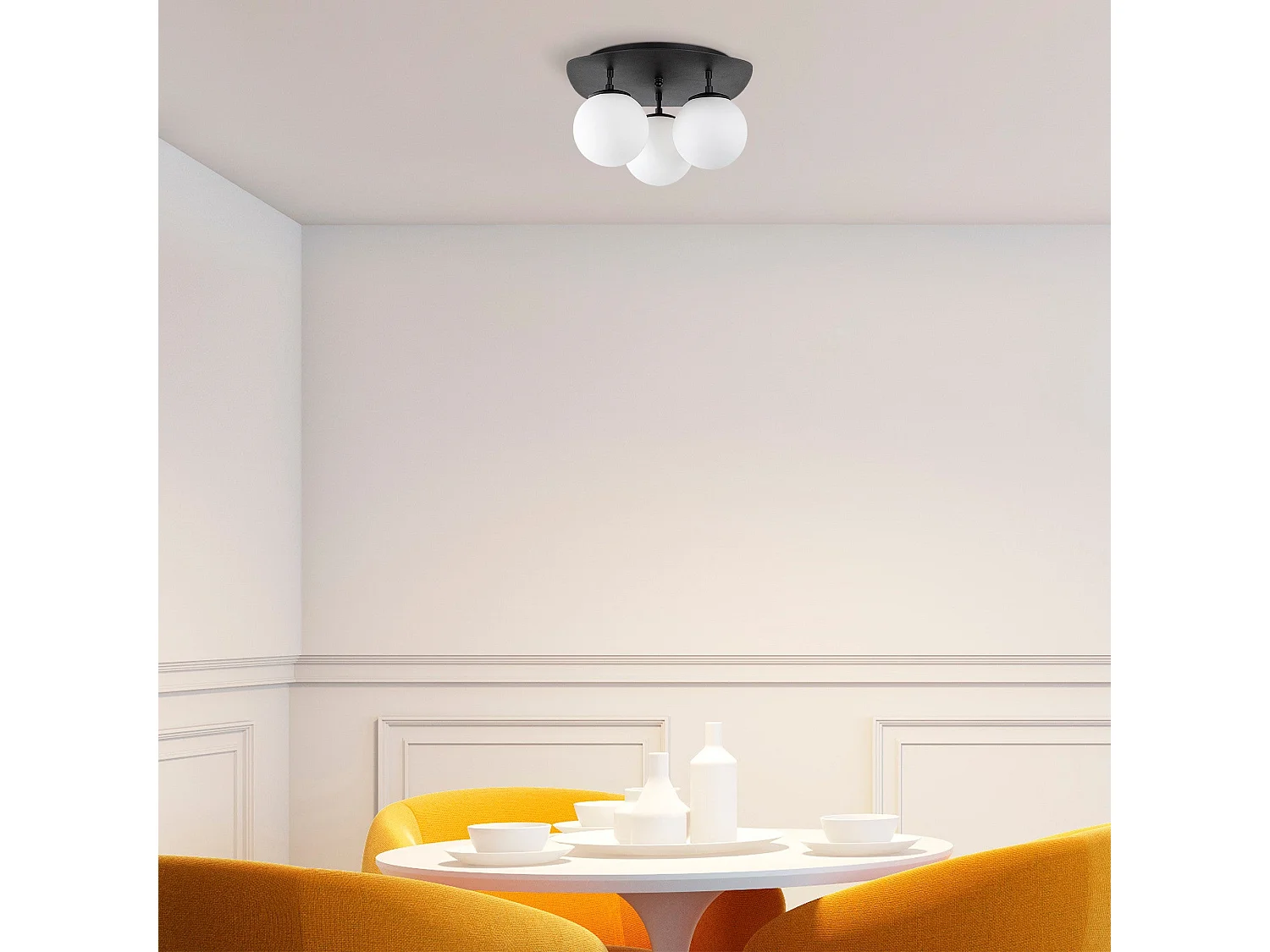 Candeeiro Preto e Branco Elegante - Design Moderno para o Seu Espaço