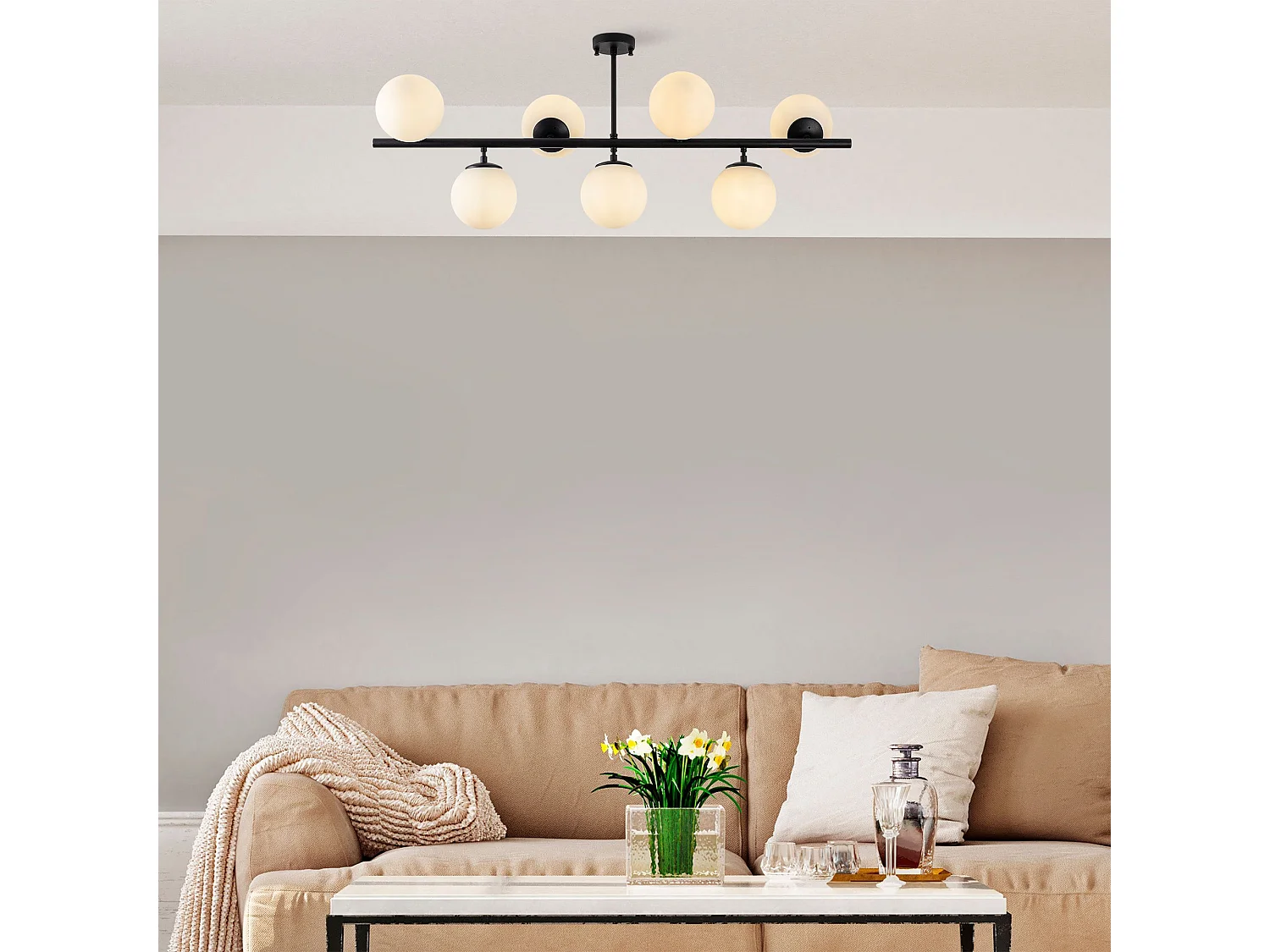 Candeeiro Preto Fazli 10526 - Elegância e Estilo para o Seu Espaço