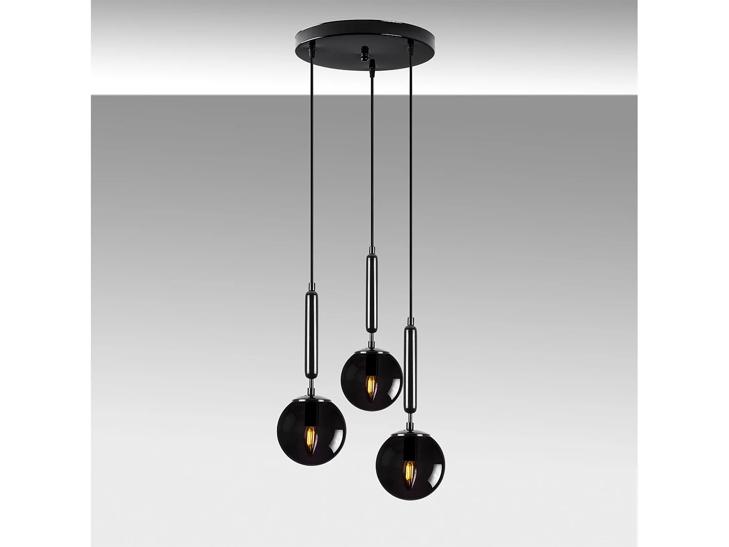 Candeeiro Preto King 11455 - Elegância e Sofisticação para o Seu Espaço