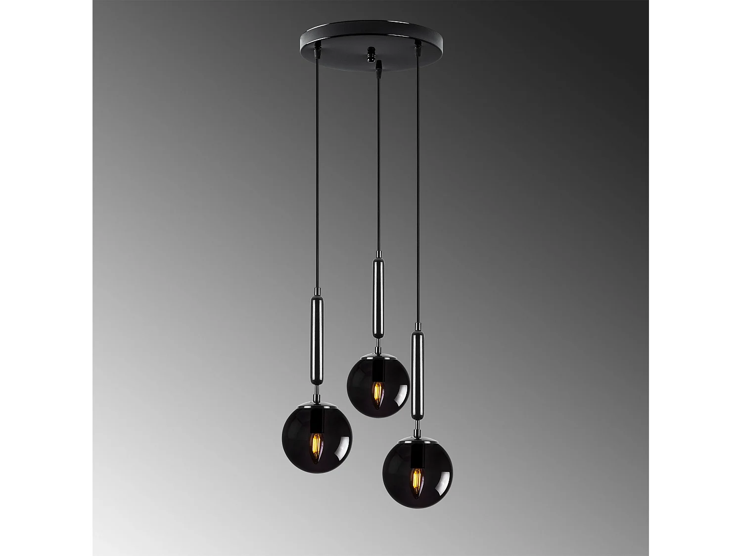 Candeeiro Preto King 11455 - Elegância e Sofisticação para o Seu Espaço