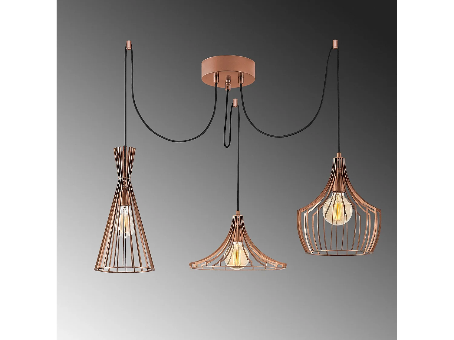 Candeeiro de Cobre Moderno N-1292 - Elegância e Sofisticação para o Seu Espaço