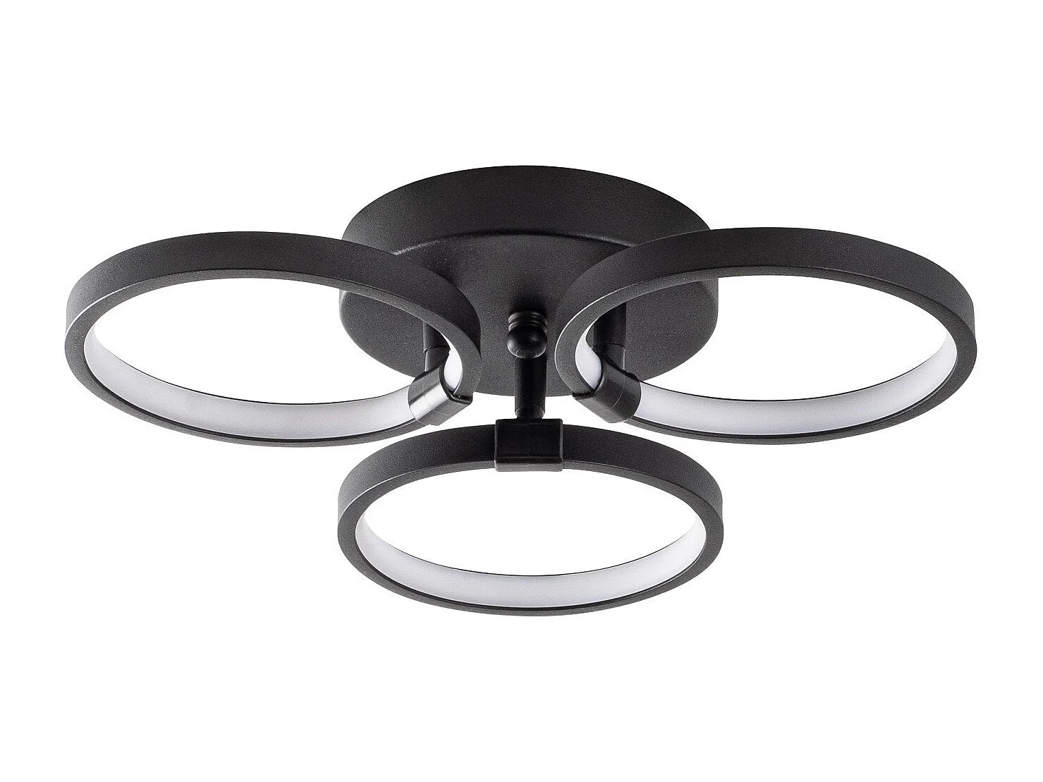 Plafonnier à LED Kandaa D37xH32cm Métal Noir