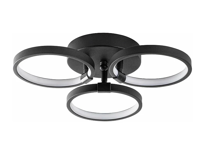 Plafonnier à LED Kandaa D37xH32cm Métal Noir