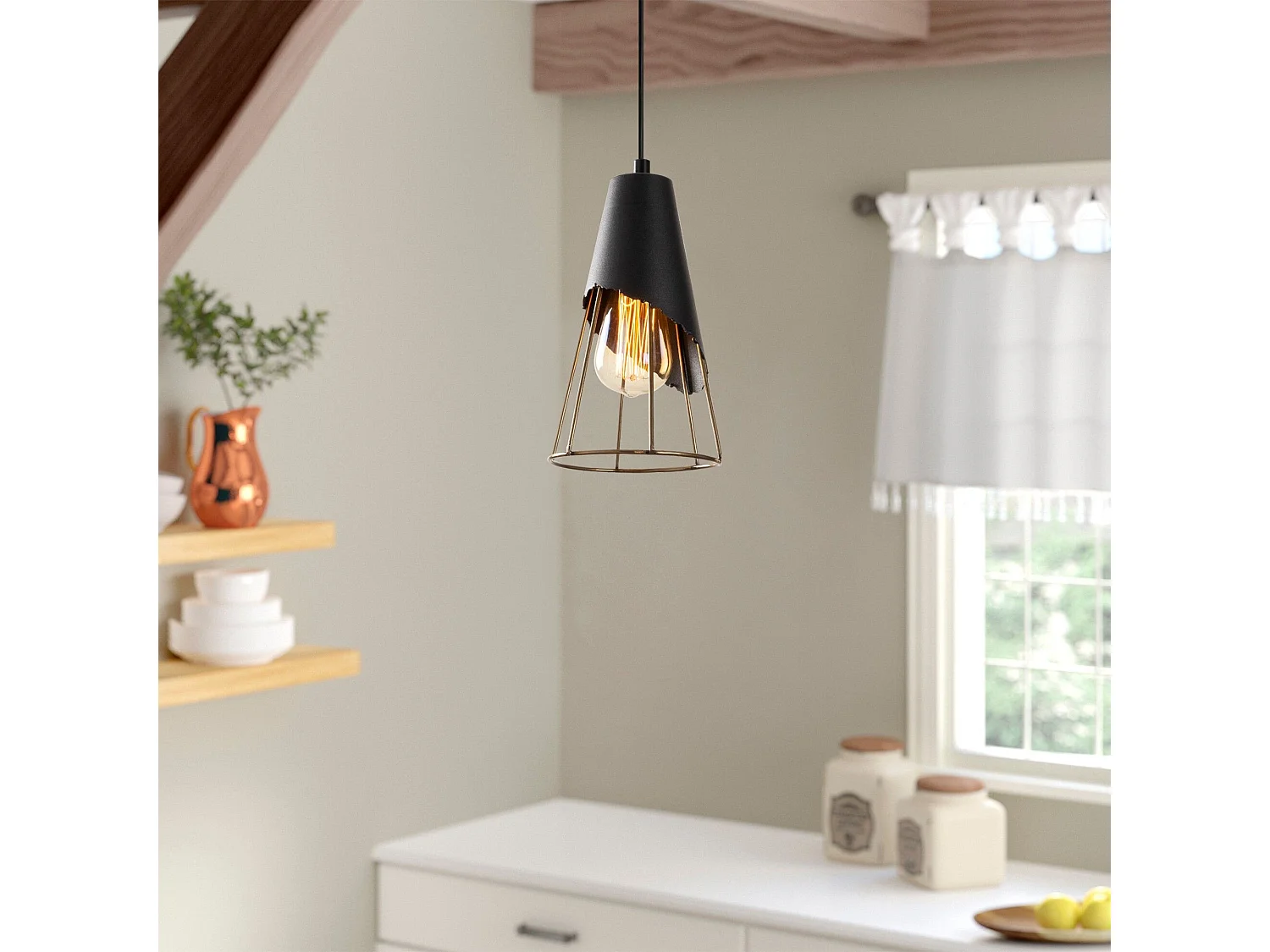 Candeeiro Industrial Sivani Tel - Estilo Moderno e Elegante