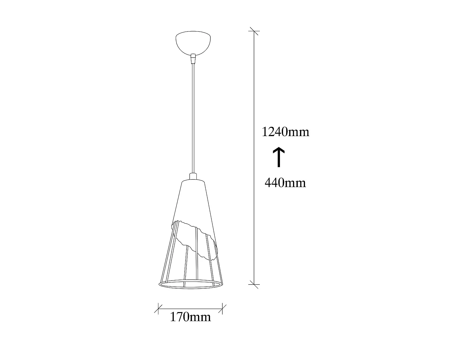 Candeeiro Industrial Sivani Tel - Estilo Moderno e Elegante