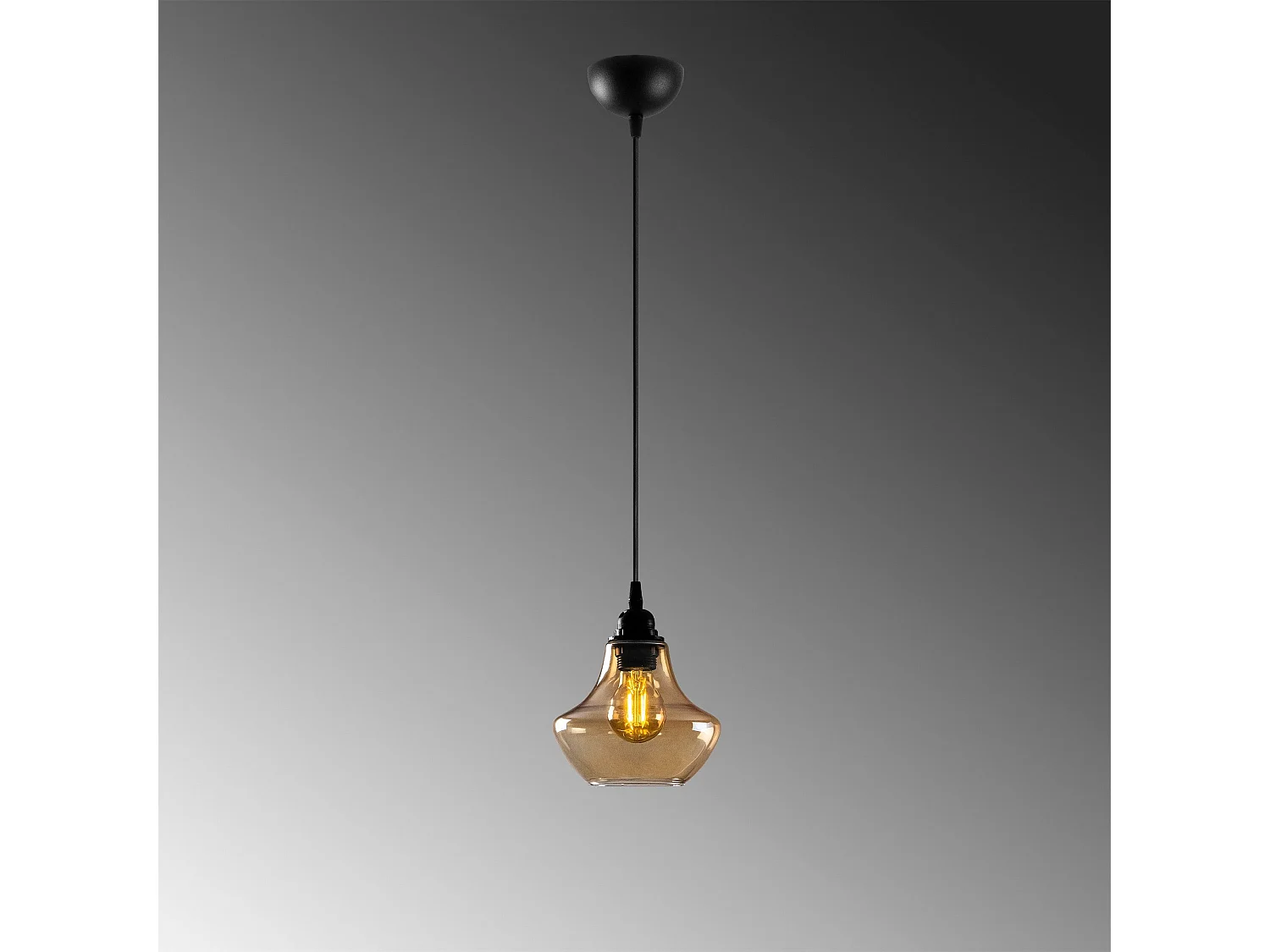 Candeeiro Elegante Dourado e Preto - Design Nostálgico e Minimalista