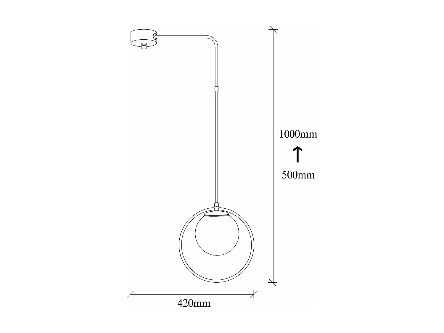 Candeeiro Dolunay 4496: Elegância Moderna e Iluminação Personalizável