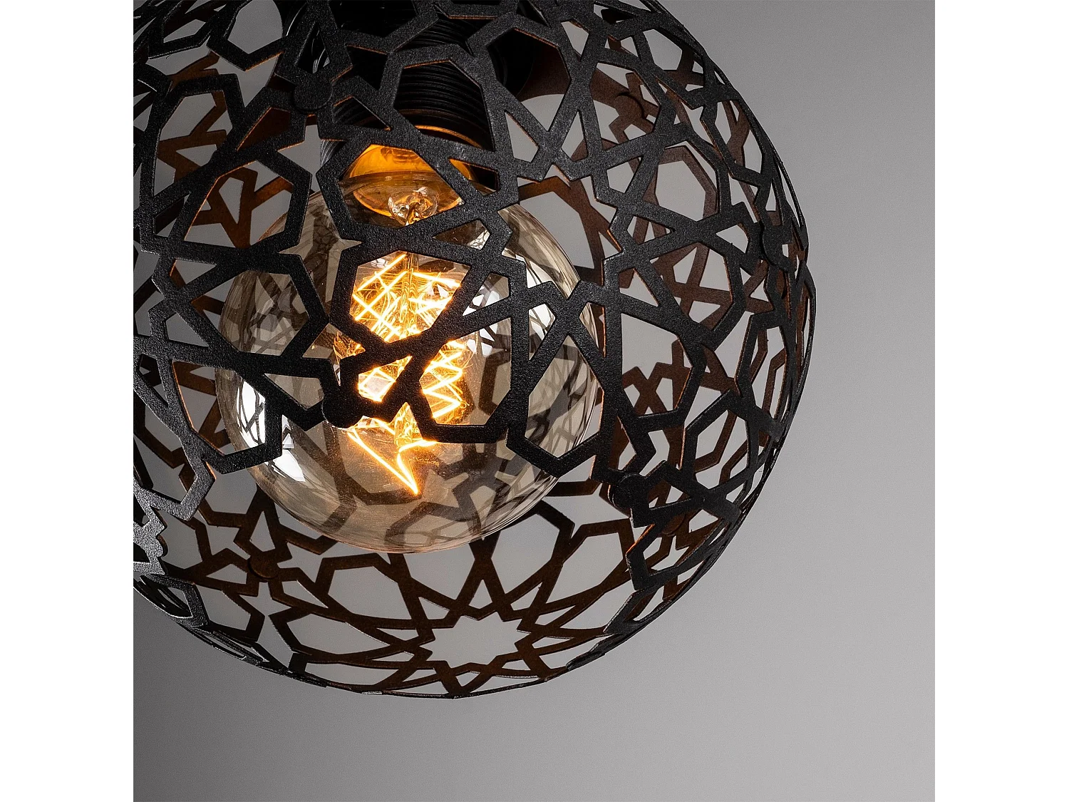 Suspension araignée 6 lampes Alessi D137cm Métal Noir