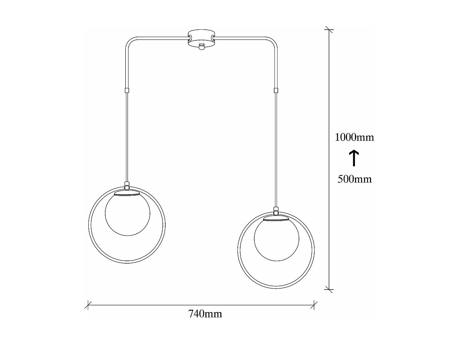 Candeeiro Moderno Dolunay - 4501 Elegância e Estilo para sua Casa