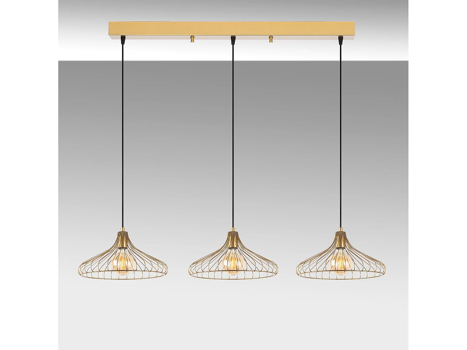 Candeeiro Elegante Depay - Design Sofisticado em Ouro Brilhante