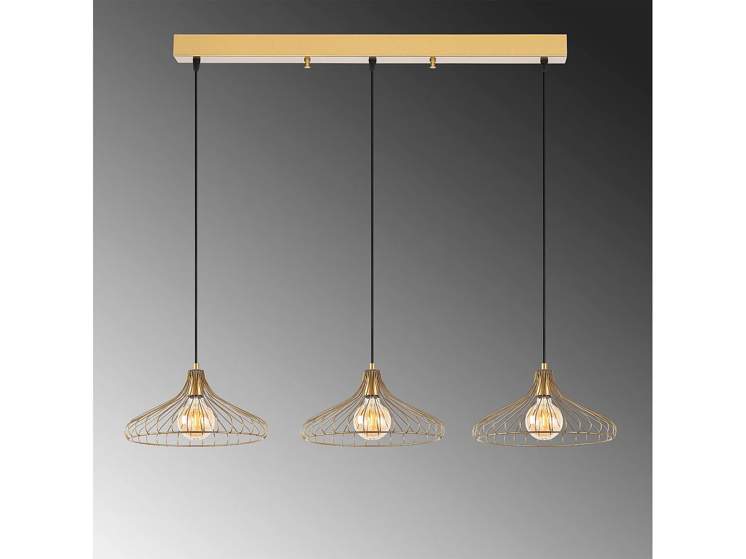 Candeeiro Elegante Depay - Design Sofisticado em Ouro Brilhante