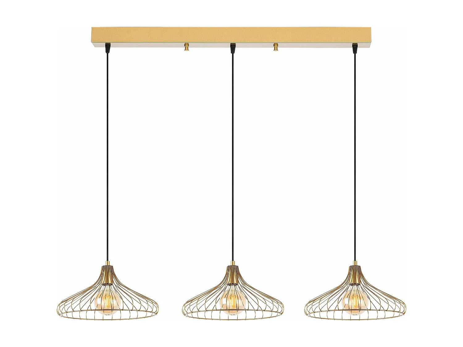 Candeeiro Elegante Depay - Design Sofisticado em Ouro Brilhante