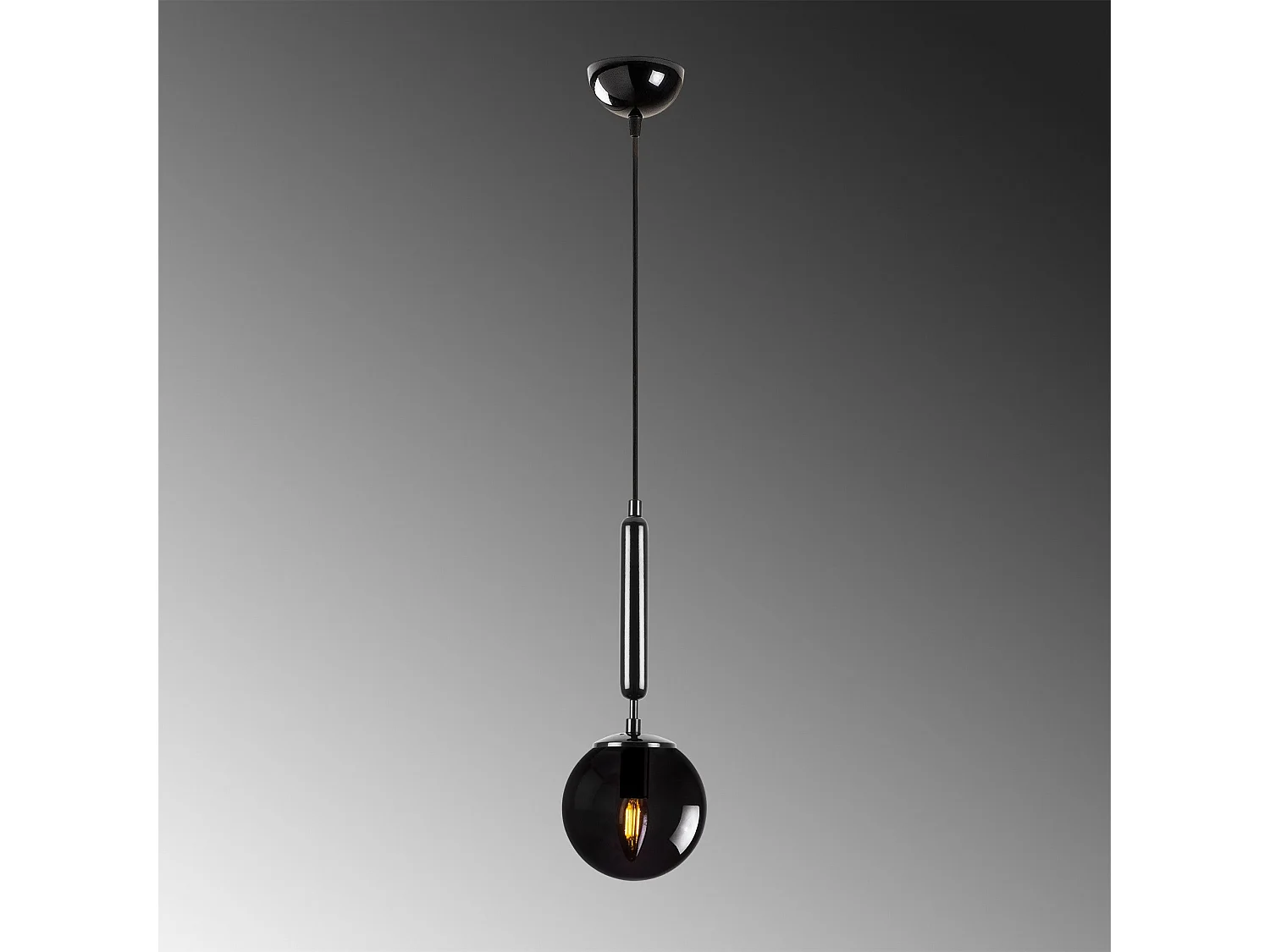 Candeeiro Preto Elegante King - Design Moderno e Ajustável