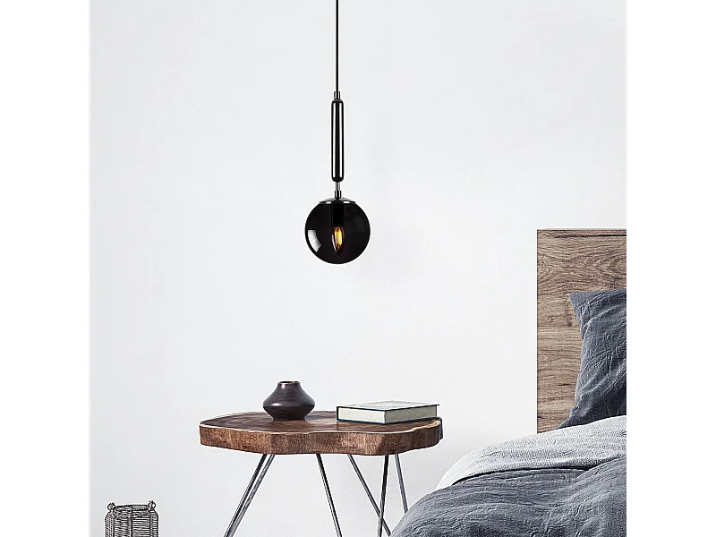 Candeeiro Preto Elegante King - Design Moderno e Ajustável