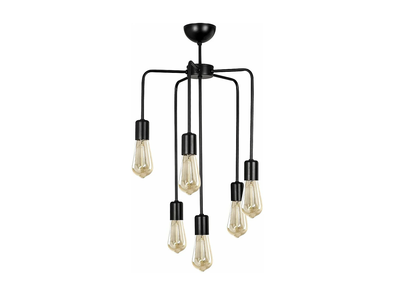 Candeeiro Preto Denge 3447 - Lustre Moderno e Elegante para Sua Casa