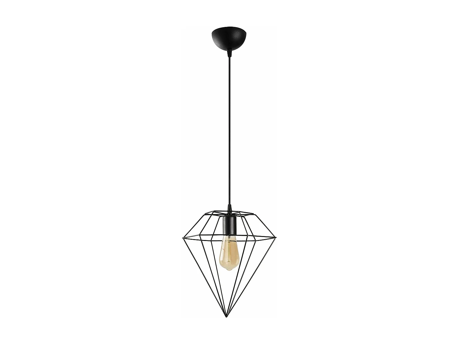 Candeeiro Preto Elegante com Altura Ajustável - Elmas 6286