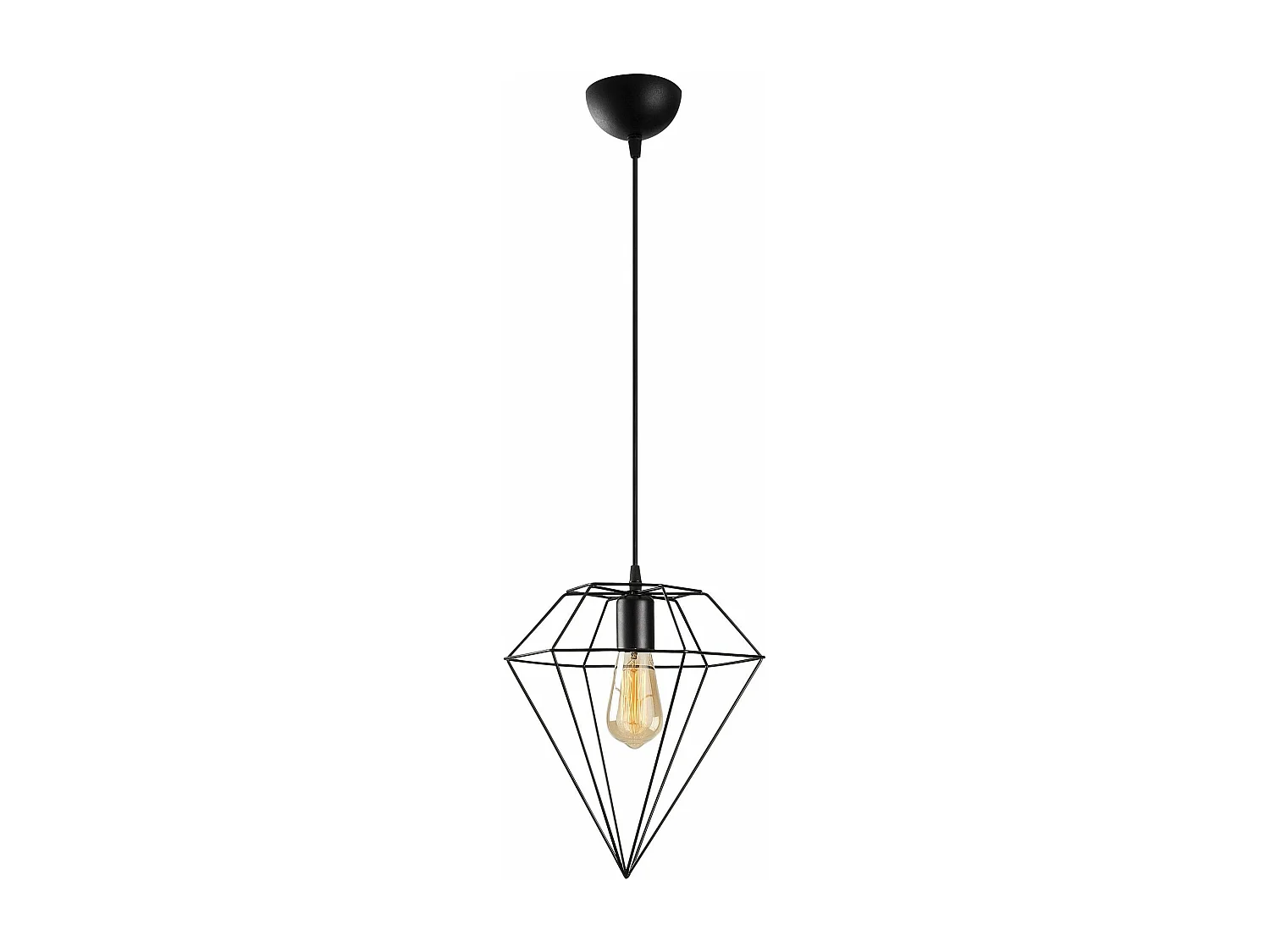 Candeeiro Preto Elegante com Altura Ajustável - Elmas 6286