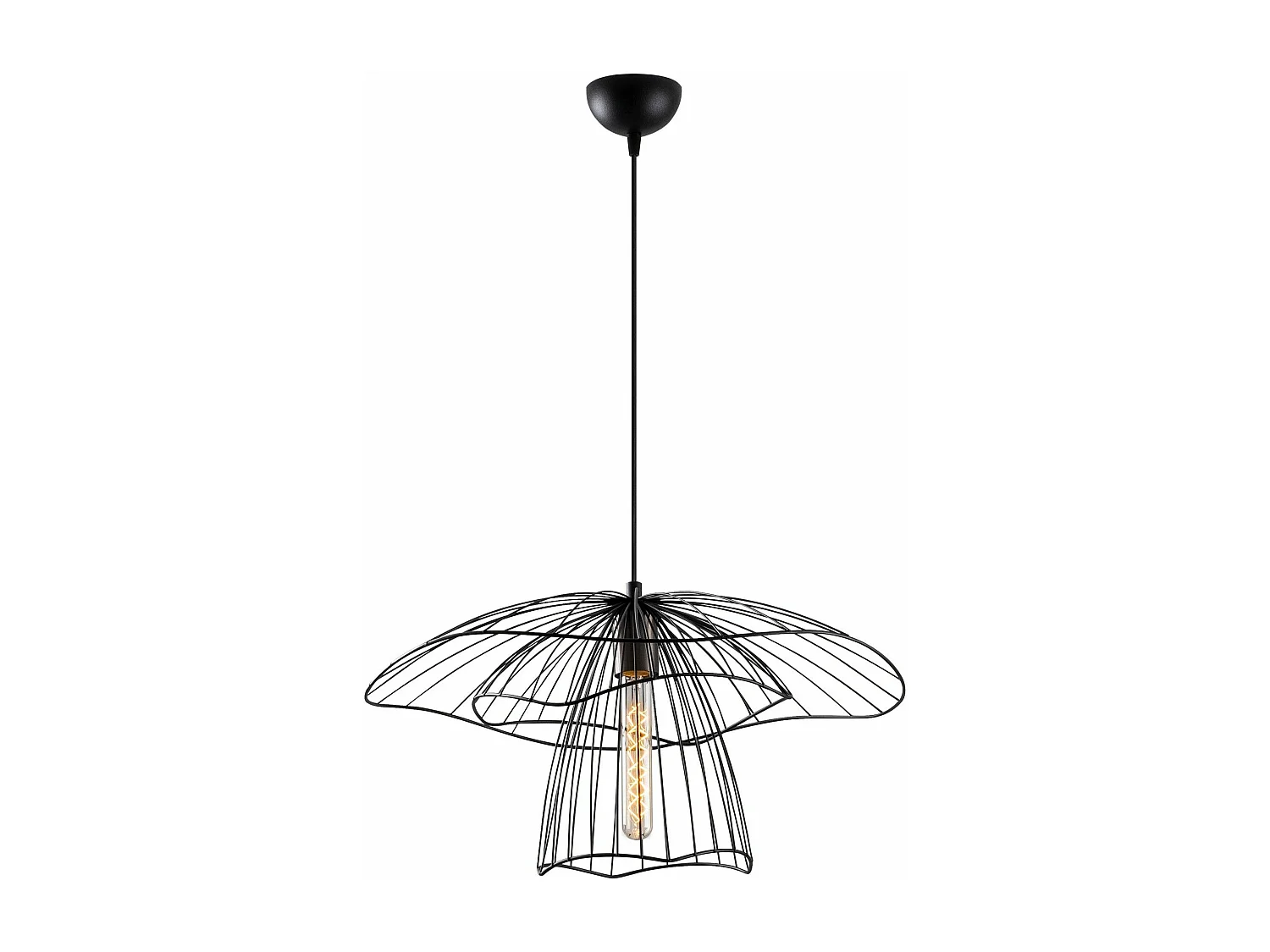 Candeeiro de Ferro Preto Elegante - Design Moderno e Industrial