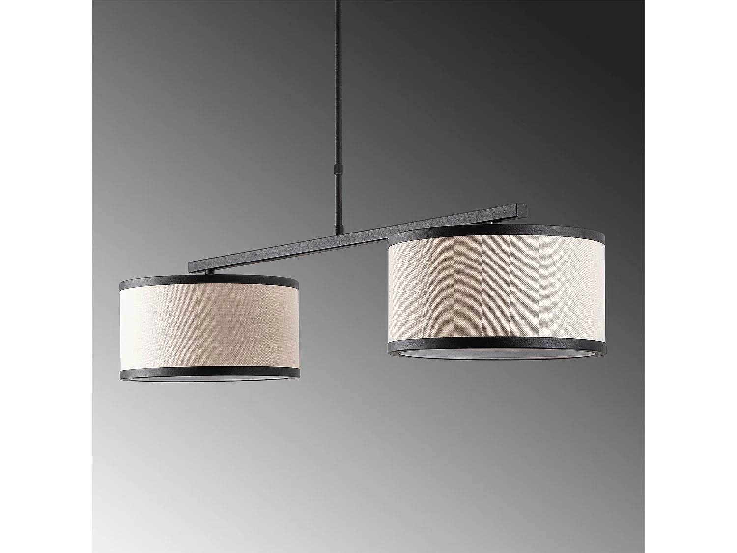 Candeeiro Preto e Branco Elegante - Design Escandinavo