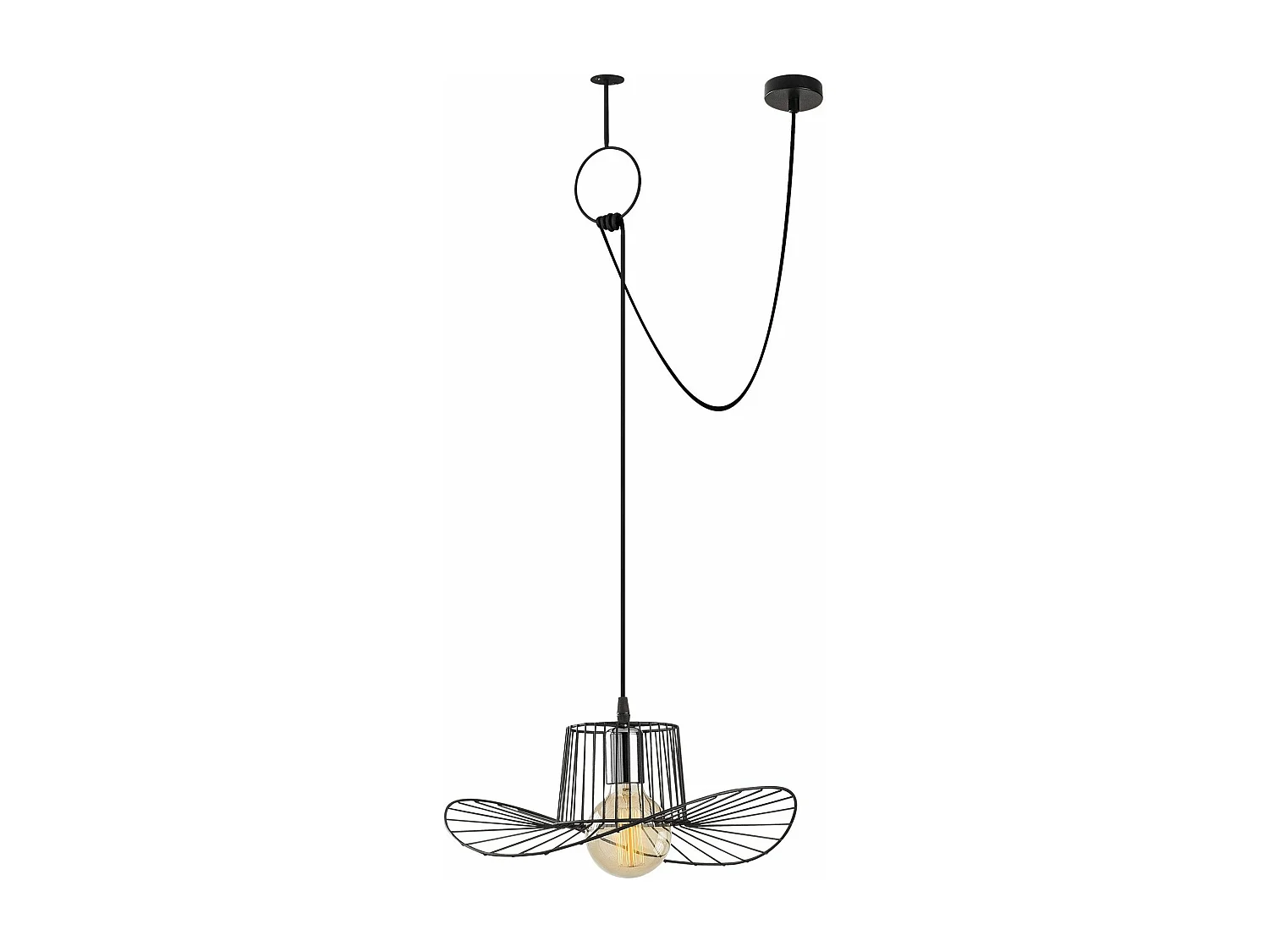 Candeeiro Elegante e Moderno - Tel 6731 em Preto