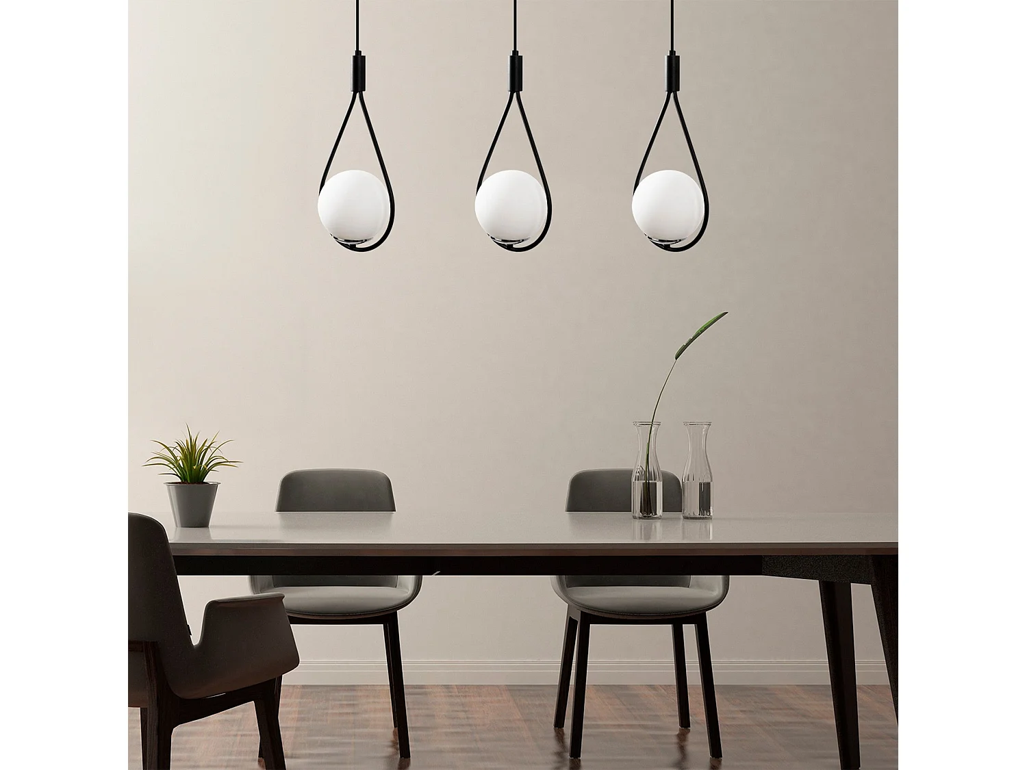 Candeeiro Preto Elegante Mudoni MR-939 para Decoração Moderna