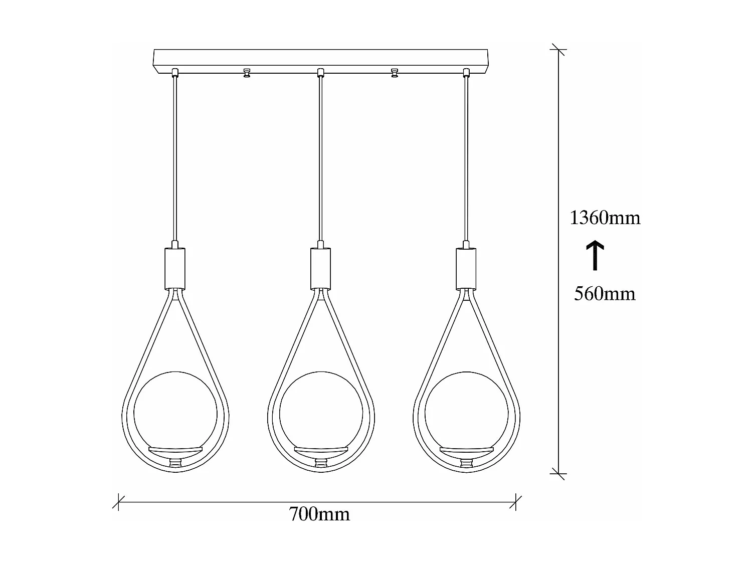 Candeeiro Preto Elegante Mudoni MR-939 para Decoração Moderna