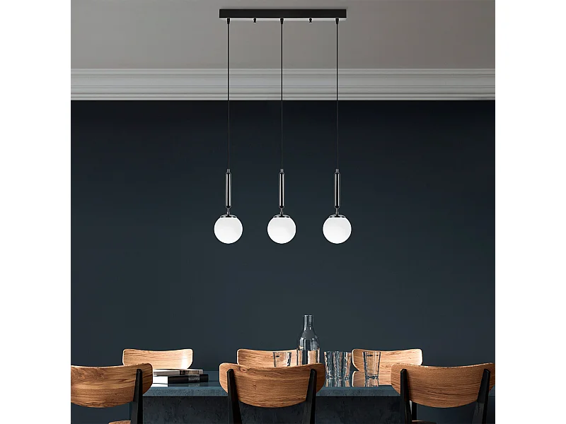 Candeeiro Preto e Branco Ajustável para Decoração Moderna