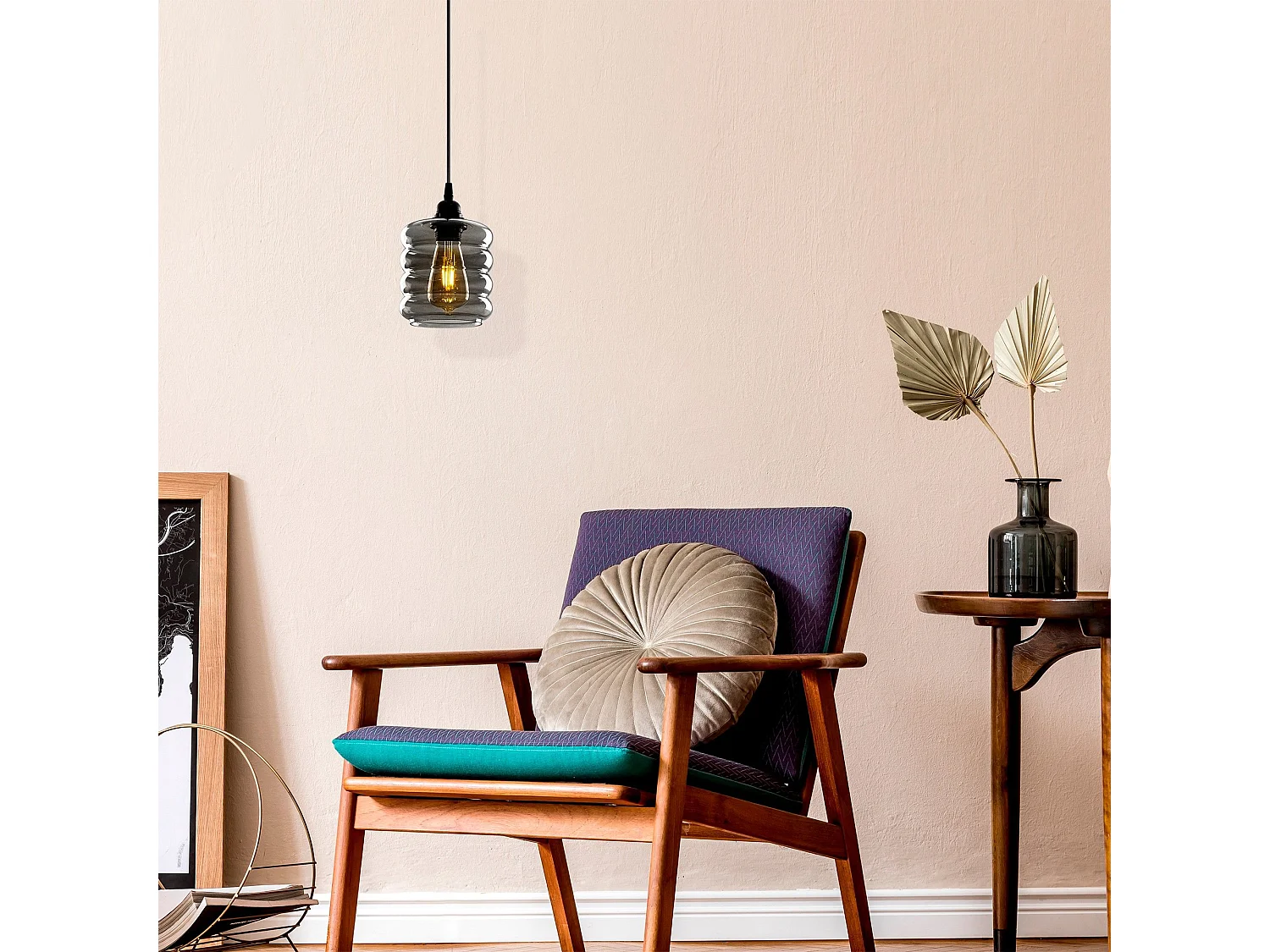 Candeeiro Elegante com Design Industrial e Altura Ajustável - 060