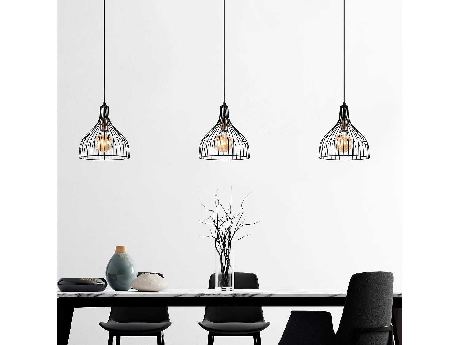 Candeeiro de Metal Cafu - Elegância e Sofisticação para o Seu Espaço