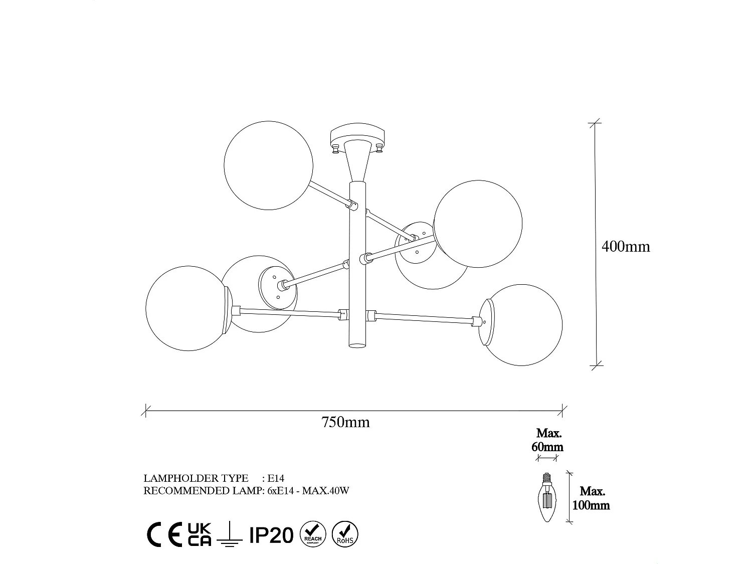 Candeeiro Glamouroso Arge 10173 - Sofisticação e Elegância para o Seu Espaço