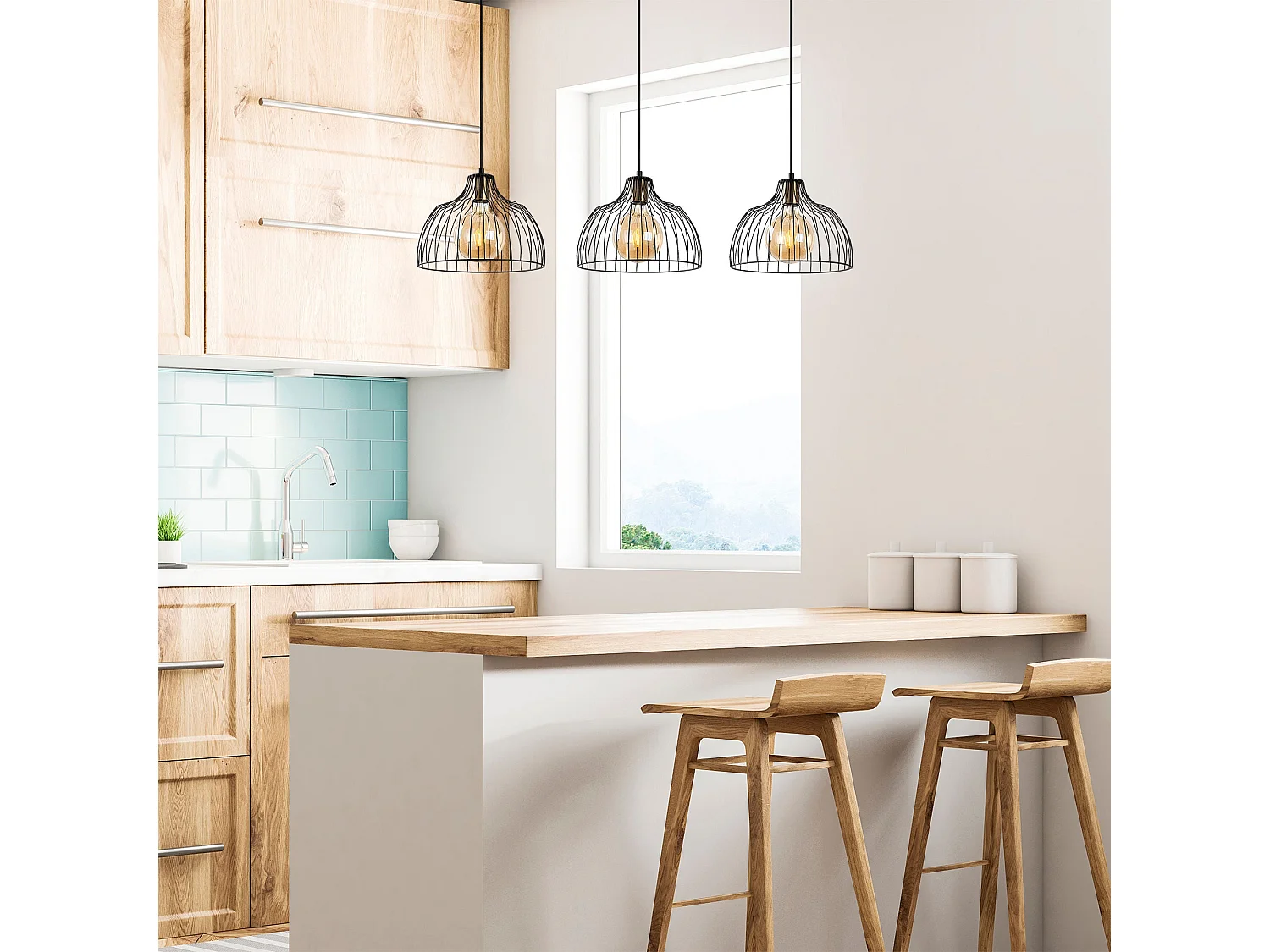 Candeeiro de Metal Kozan - Elegância e Estilo para o Seu Espaço