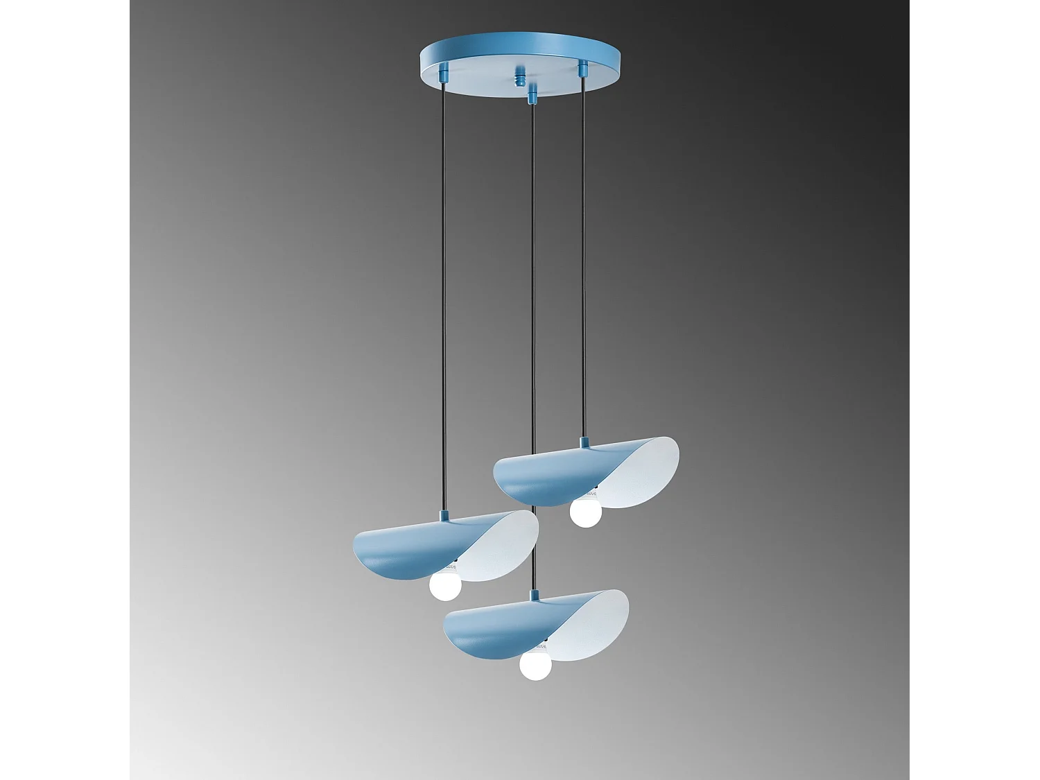 Lustre Azul Claro Eger - Elegância e Sofisticação para sua Casa