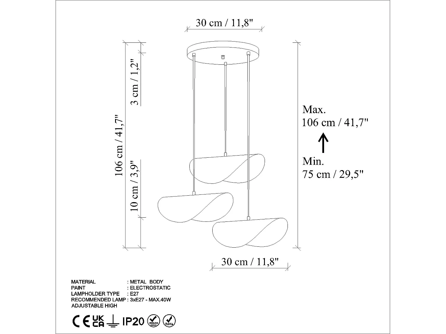 Lustre Azul Claro Eger - Elegância e Sofisticação para sua Casa