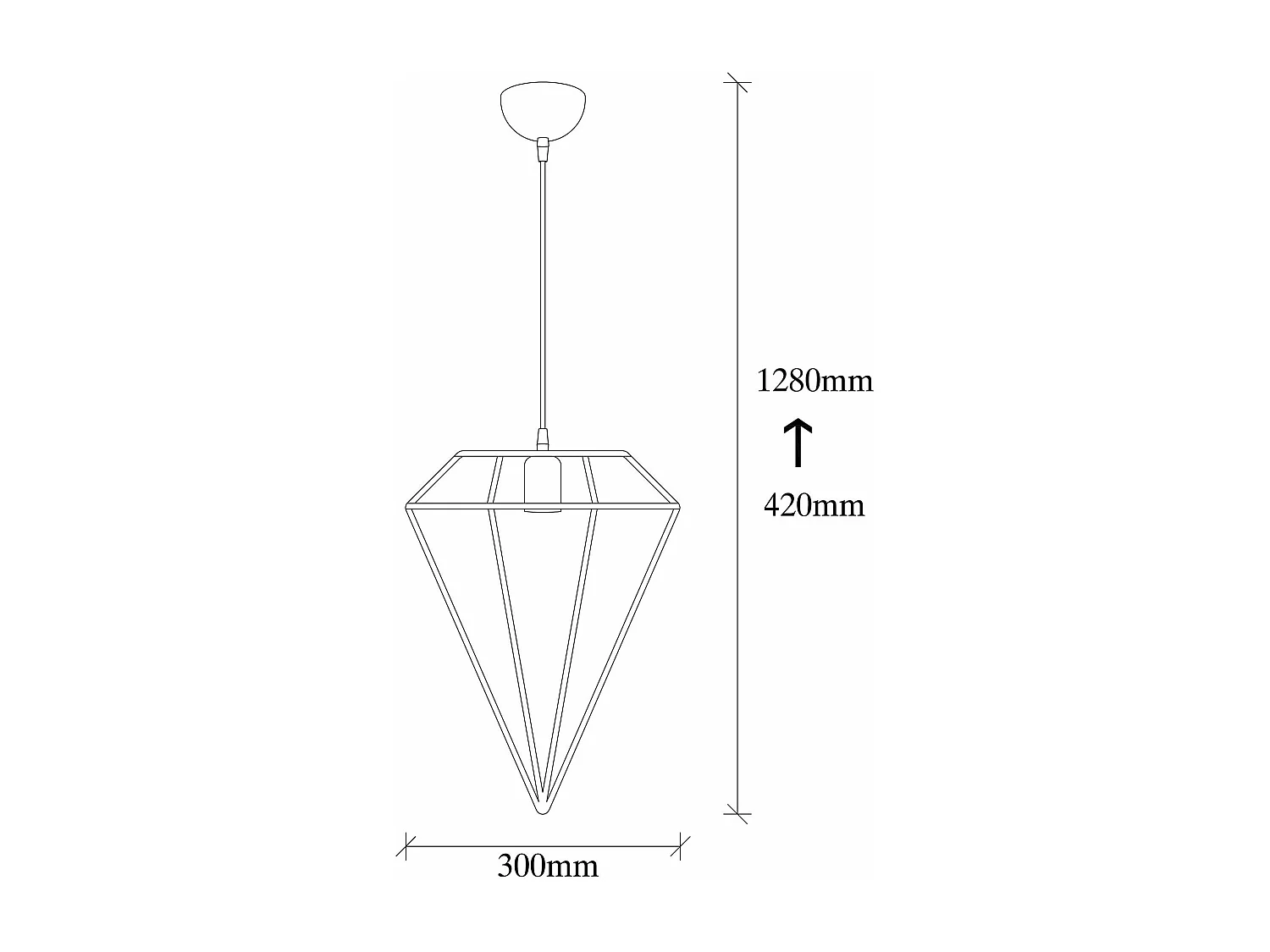 Candeeiro Elegante de Cobre Elmas - 6289 com Altura Ajustável