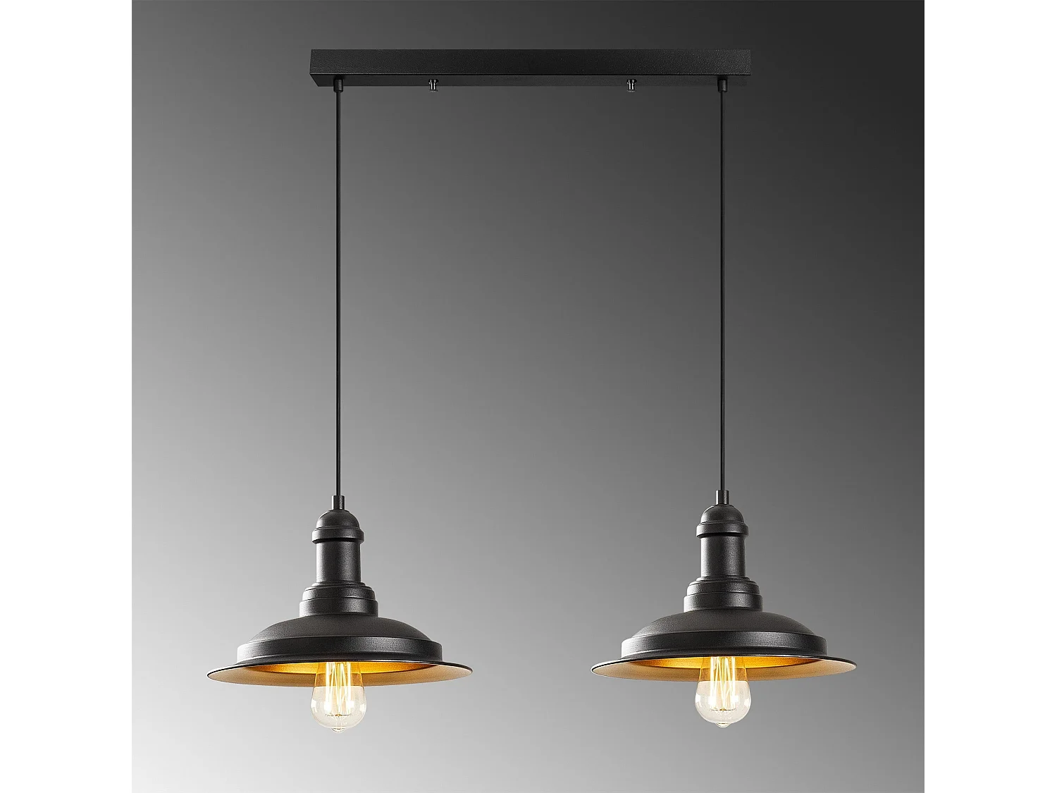 Candeeiro Elegante de Ferro - Design Moderno e Industrial