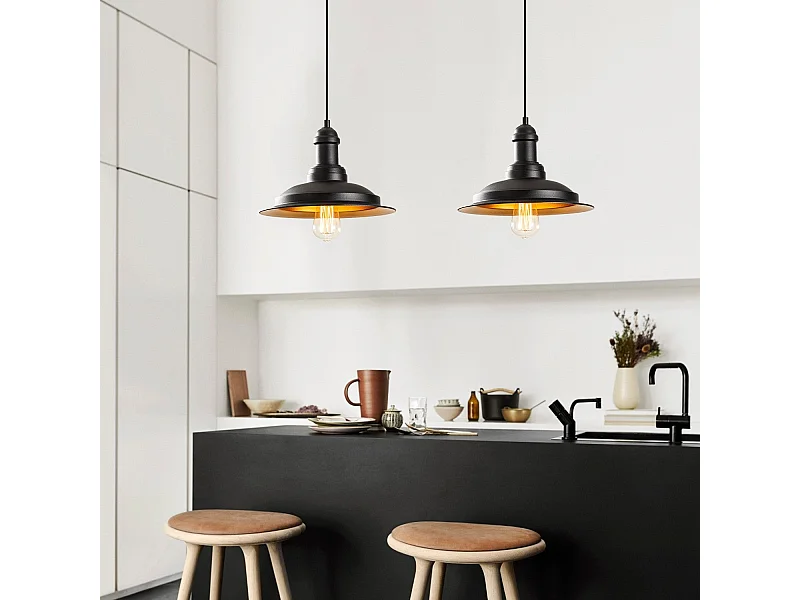 Candeeiro Elegante de Ferro - Design Moderno e Industrial